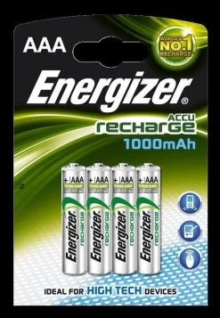 Energizer Oplaadbare Batterijen AAA 4 Stks