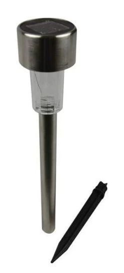 Lumineo LED Solar RVS Tuinverlichting 36cm (warm Wit)