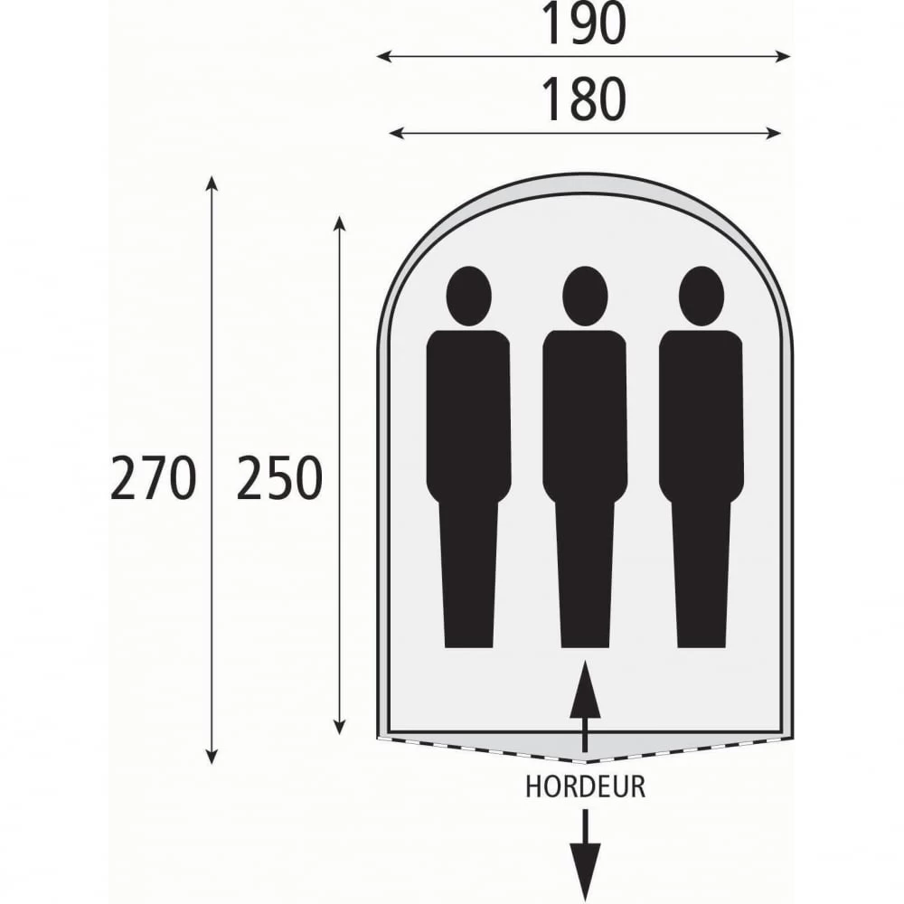 Safarica Cycloon L Pop Up - 3 Persoons Tent Blauw - Afbeelding 3