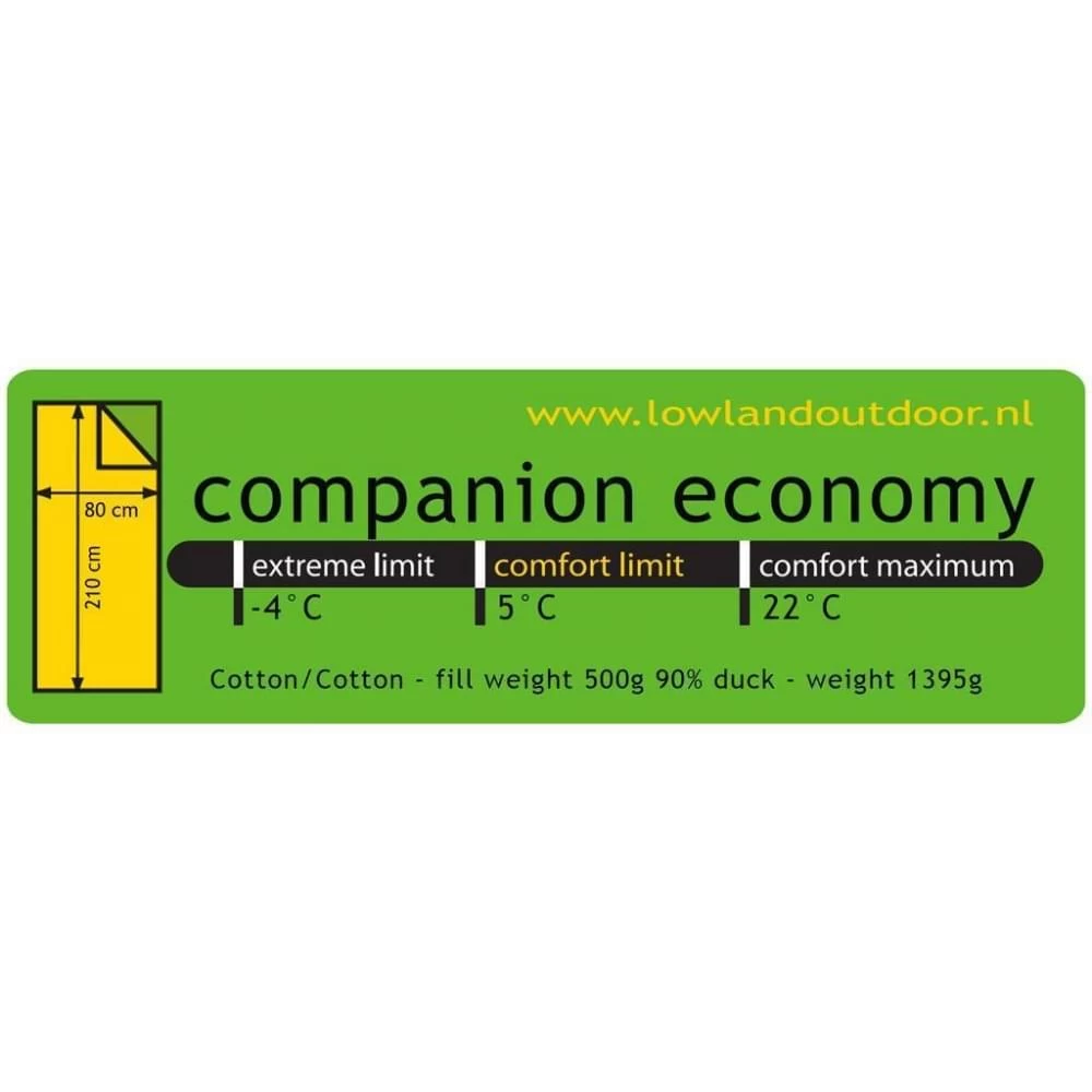 Lowland Companion Economy Deken Slaapzak Dons Rood - Afbeelding 3