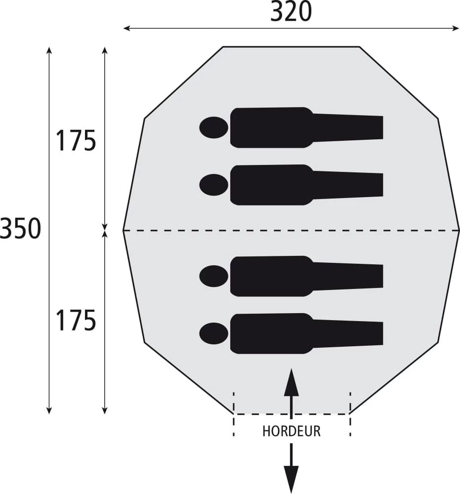 Bardani Taiga 320 RSTC / 4 Persoons Tent Beige - Afbeelding 2