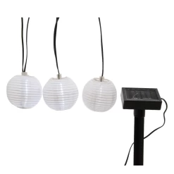 Lumineo LED Solar Rond Wit Lantaarn