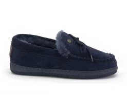 Warmbat Koala Suede Dames Slof Blauw