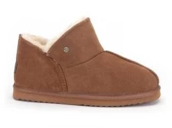 Warmbat Willow Suede Dames Slof Bruin