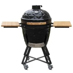 Outr Large Diamond 56 Kamado Barbecue Met Onderstel En Side Tables Donkergrijs