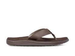 Teva Voya Flip Leather Slipper Heren Bruin