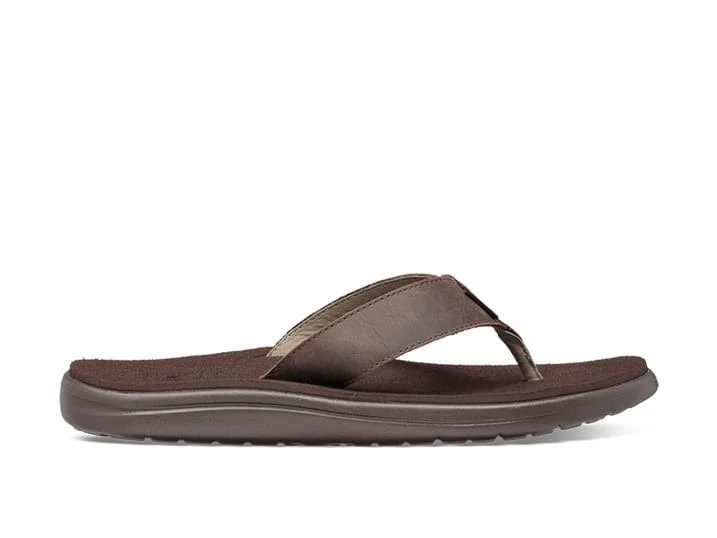 Teva Voya Flip Leather Slipper Heren Bruin