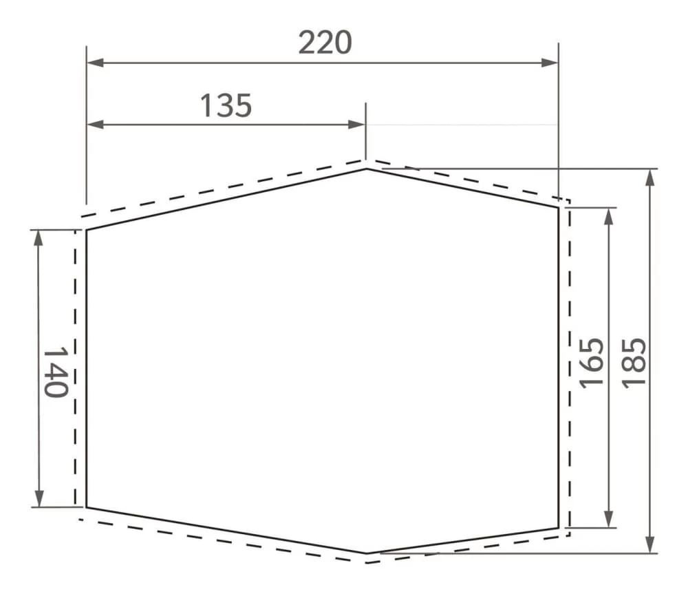 Vaude Lizard Seamless 2P Footprint - Afbeelding 2