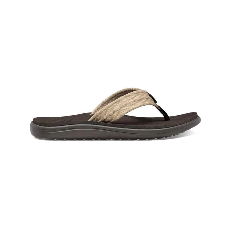 Teva Voya Canvas Flip Slipper Heren Beige