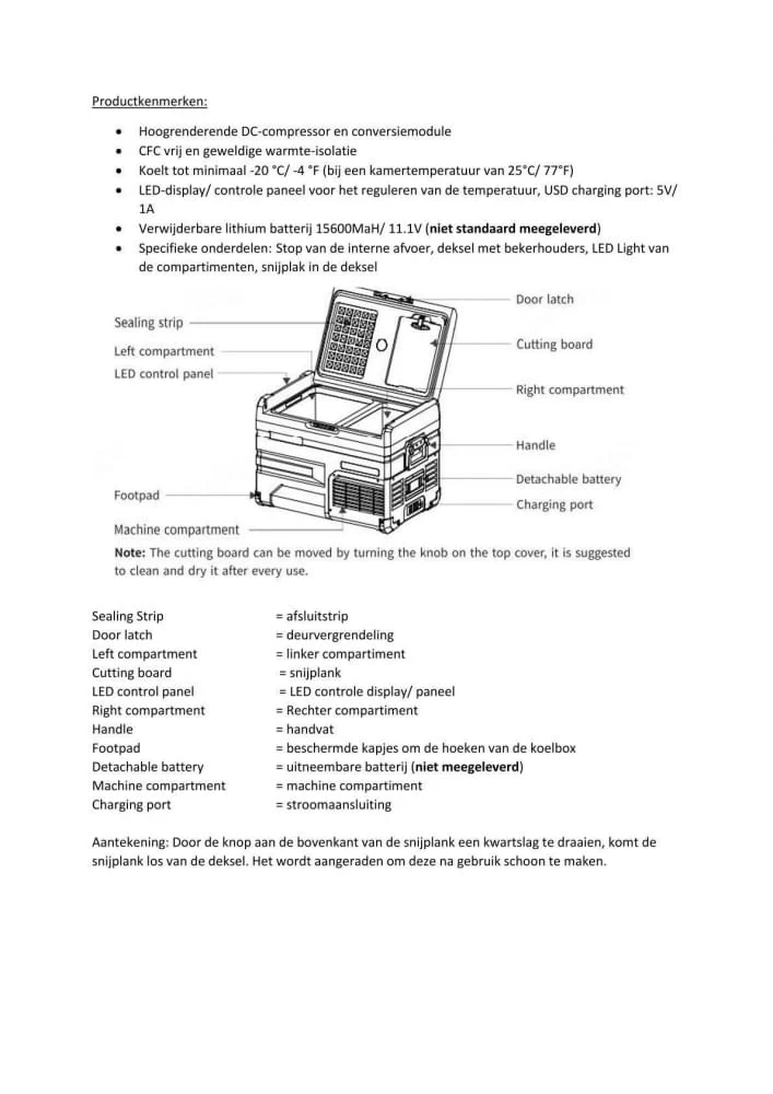 Campguru 45L Double Koelbox - Afbeelding 4