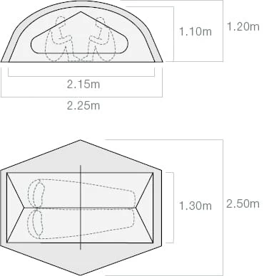Exped Lyra II / 2 Persoons Tent - Afbeelding 6