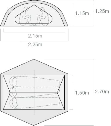 Exped Lyra III / 3 Persoons Tent - Afbeelding 4