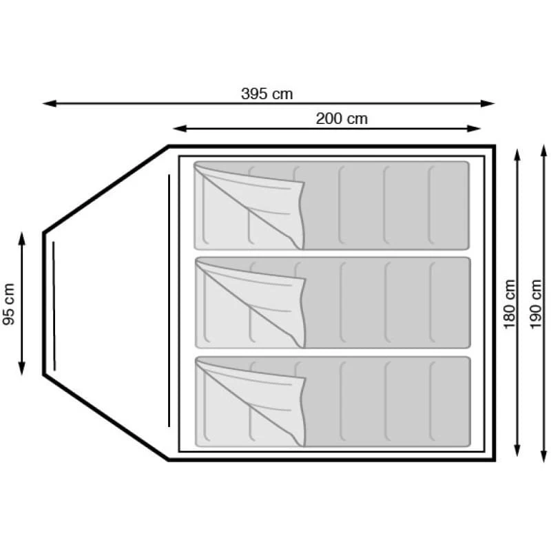 Eurotrail Ontario 3 BTC / 3-Persoons Tent - Afbeelding 2