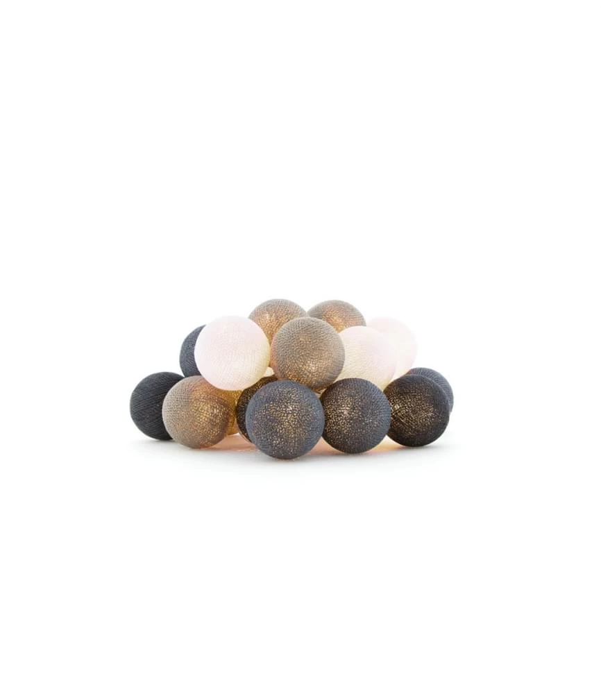 Cotton Ball Lights Outdoor Glamping Extension Kit Grijs - Afbeelding 2