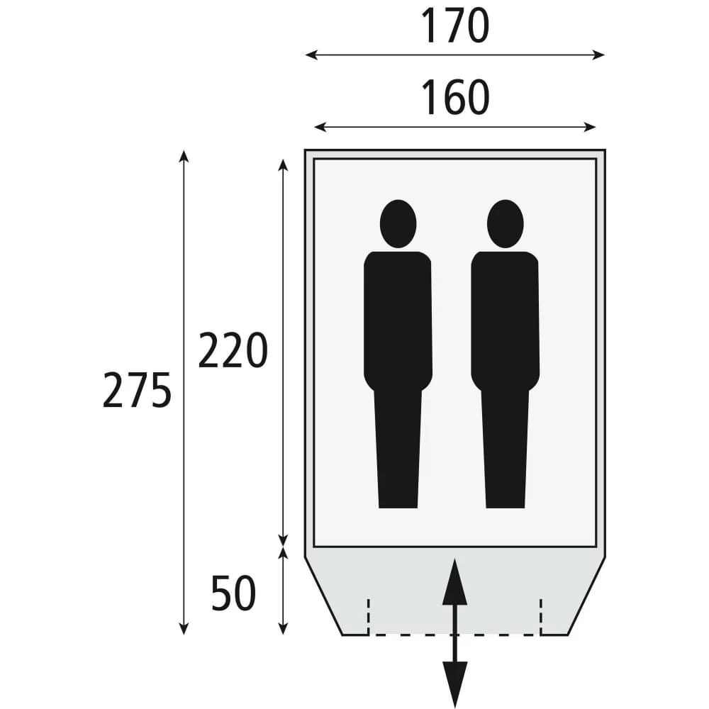 Safarica Dakar 170 TC / 2 Persoons Tent - Afbeelding 2