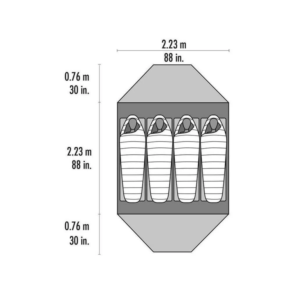 MSR Elixir 4 / 4 Persoons Tent Groen - Afbeelding 4