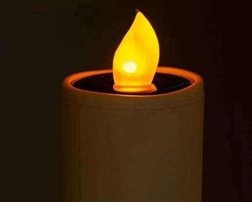 Lumineo Solar Kaars Fire Flame Effect - Afbeelding 2