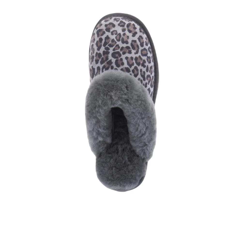 Warmbat Collie Print Panther Slof Dames Donkergrijs - Afbeelding 2