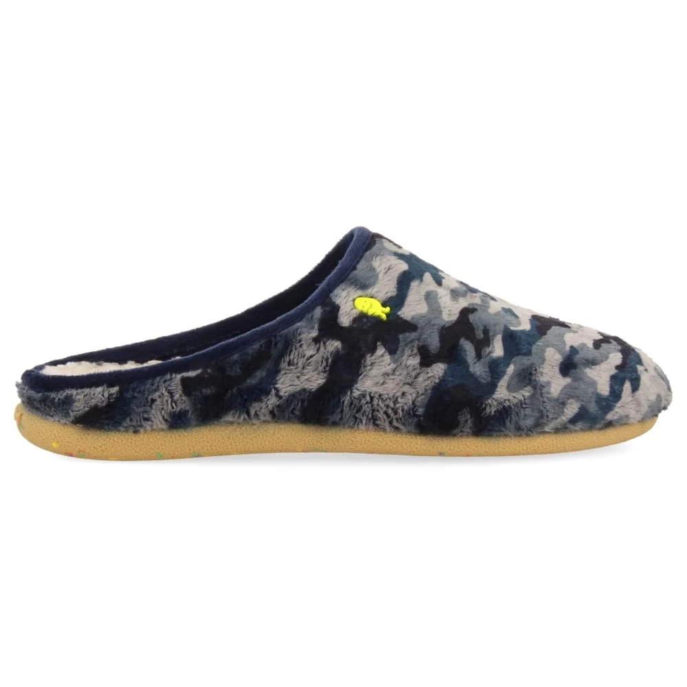 Hot Potatoes Hiebine Sloffen Heren Blauw - Afbeelding 4