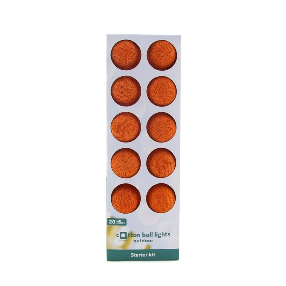 Cotton Ball Lights Outdoor Lichtslinger Dutch Orange Starter Kit - Afbeelding 3