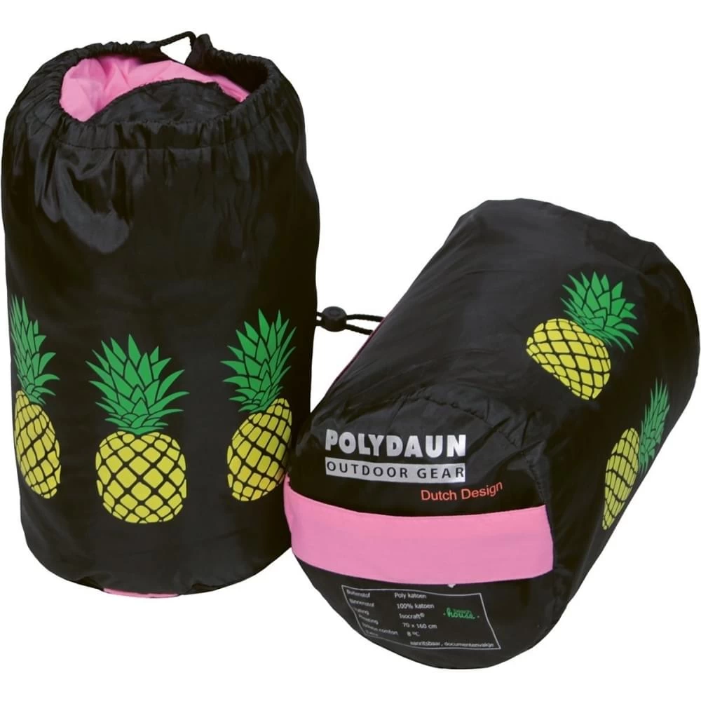 Polydaun Beach House Pine Apple Deken Kinderslaapzak Synthetisch Roze - Afbeelding 6