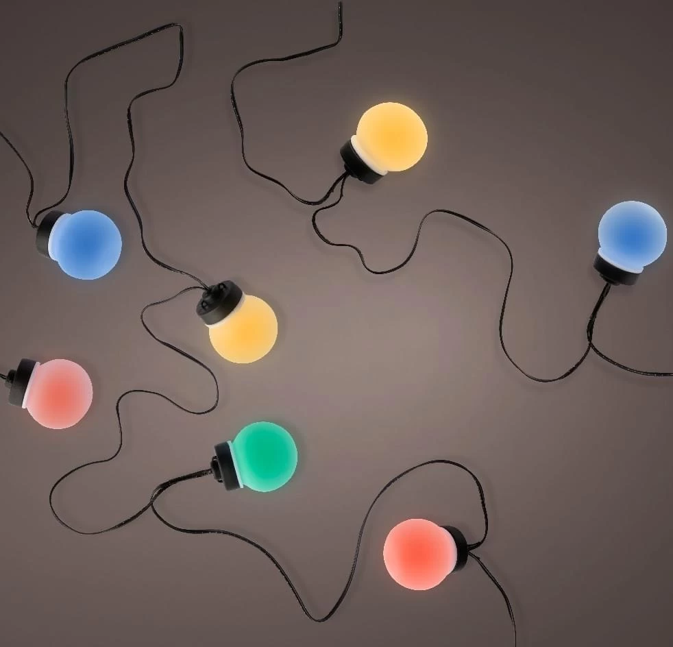 Decoris Lumineo LED Budget Milky Globe Multicolor - Afbeelding 4