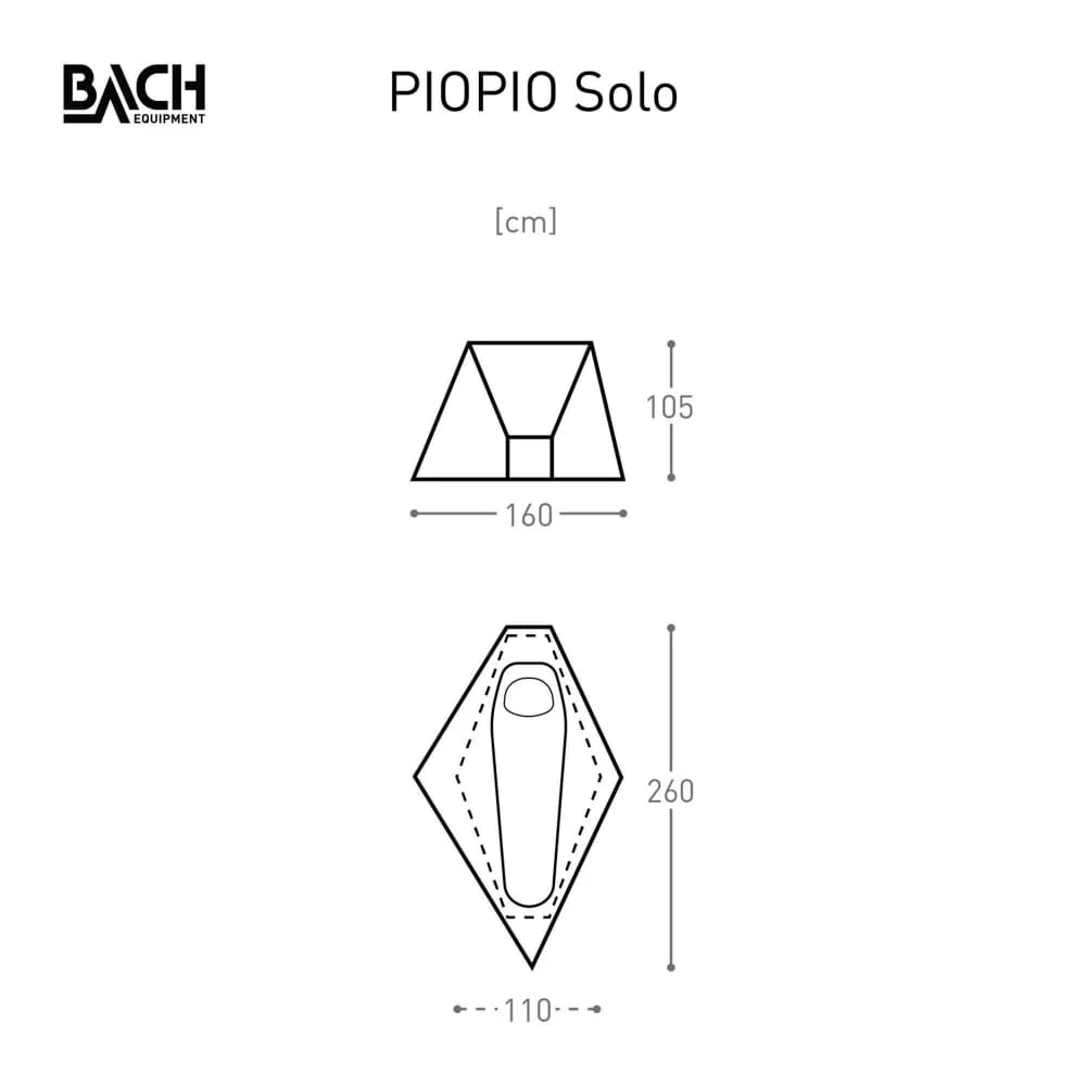 Bach PioPio Solo Tent UL Oranje - Afbeelding 4
